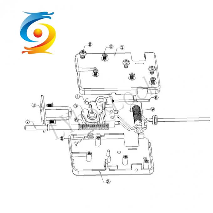 Cabinet Electromagnetic Solenoid Lock 24V / 12V For Smart Logistics Lockers 0