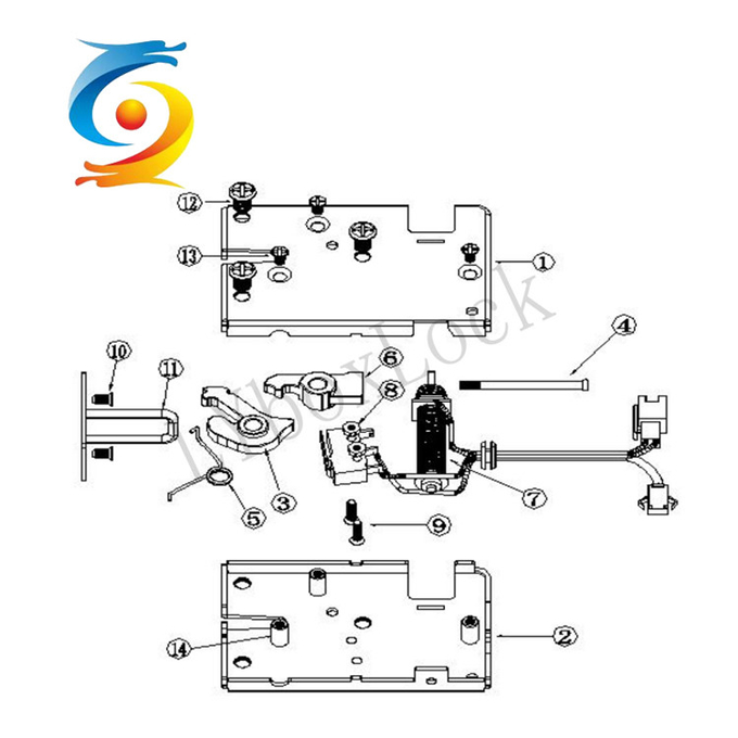 Logistics 8v Electric Solenoid Lock Steel With Control Boards 1