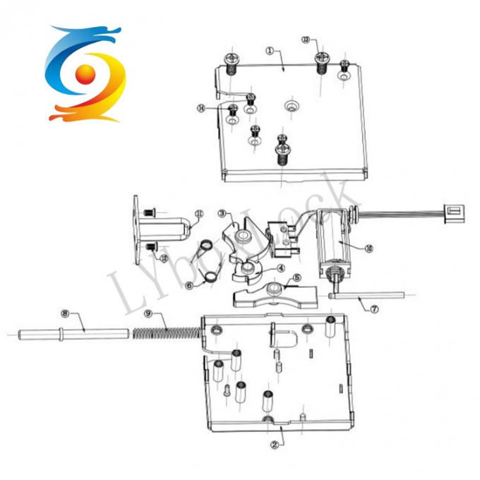 Smart Parcel Locker Locks Anti Theft Waterproof Solenoid 1