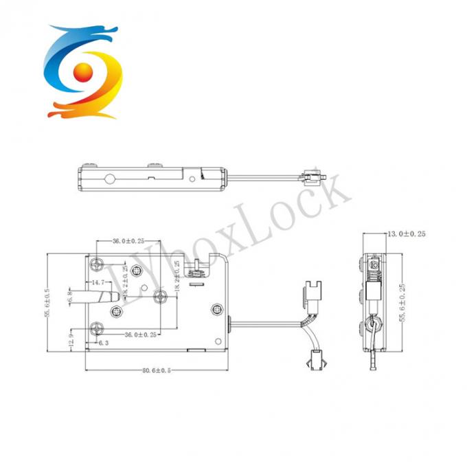 Keyless Electrical Magnetic Mailbox Locks Rated Voltage DC24V 0