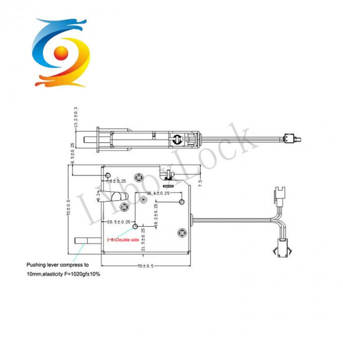 Smart Cabinet Solenoid Lock Steel Intelligent Parcel Box Lock 0