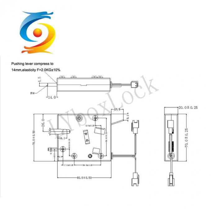 12v Cabinet Door Electric Lock Solenoid Express Parcel Lock Copper Core 0
